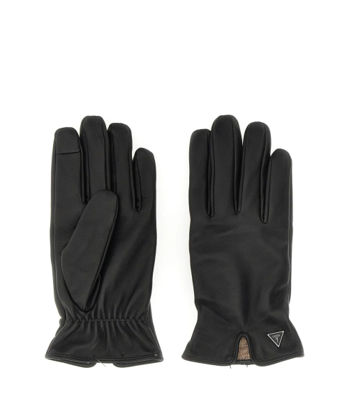 Guess elastic gloves with gathered cuff