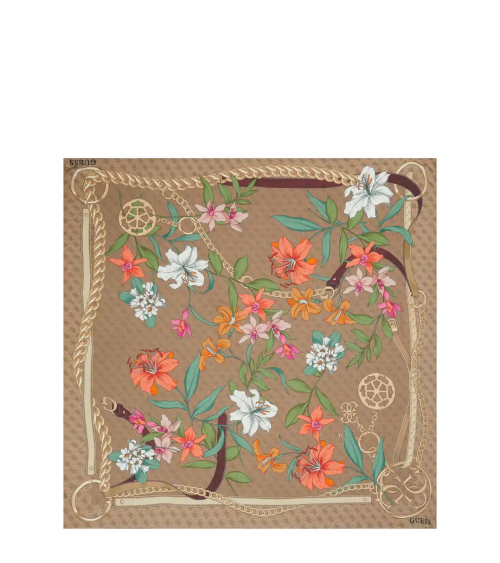 Guess quadratisches Tuch mit Blumenmuster