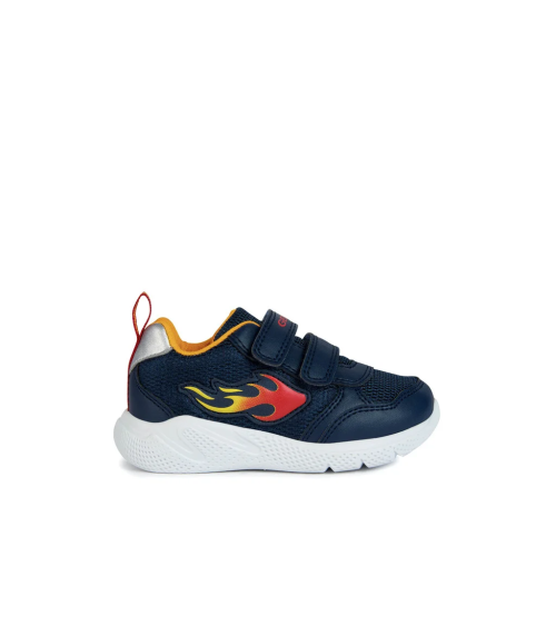 Geox low sneakers with Velcro closure