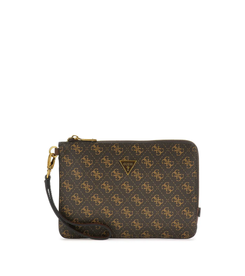 Guess pochette monogram con zip