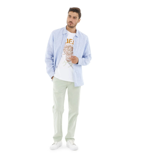 Guess camisa de manga larga con botones