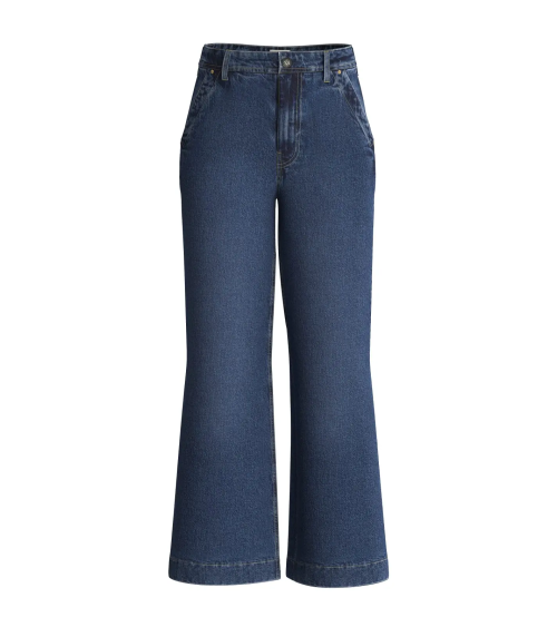 Guess pantalon taille haute à jambe large