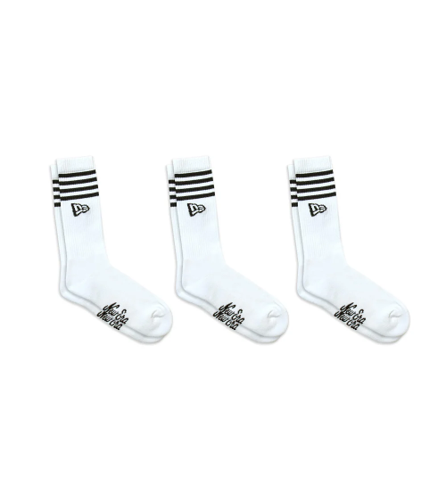 New Era calcetines a rayas con logo