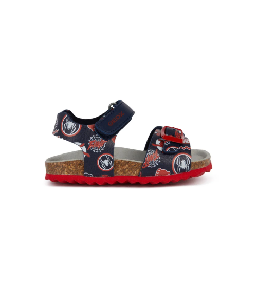 Geox sandali fascette e chiusura strappo