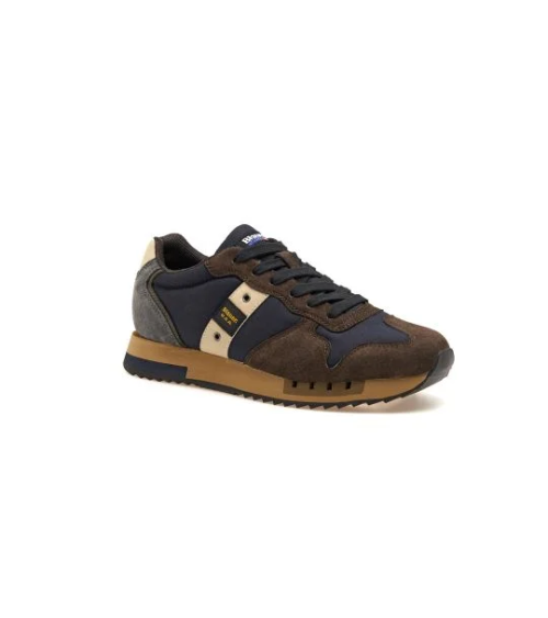 Blauer sneakers basse con lacci