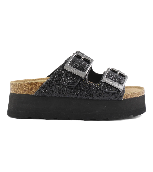 Colors Of California sandali zeppa glitter