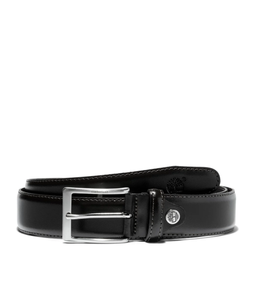 Leather belt Timberland with buckle